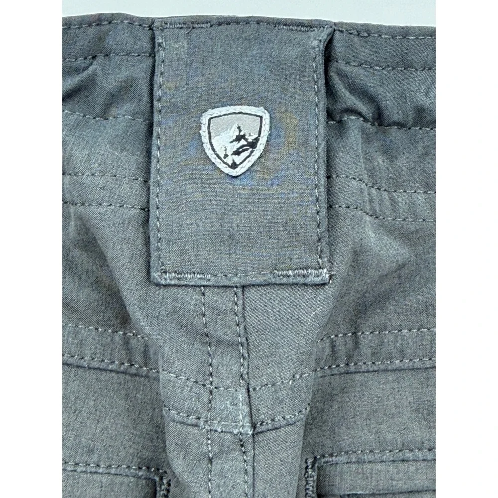 Kuhl Cargo Pants Women 8 Reg Gray Hiking Outdoor Straight Leg Stretch - Picture 3 of 14